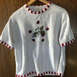 Christopher & Banks ladybug sweater